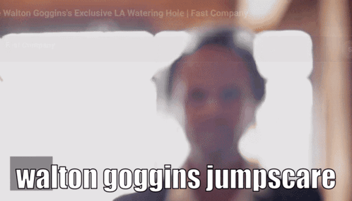 Walton Goggins Jump Scare Smile Dimples Out GIF