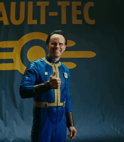 Walton Goggins Thumbs Up Fake Smile GIF