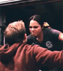 Pushed Out Of Wambulance Chicago Fire GIF