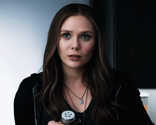 Wanda Maximoff Confused Marvel Cinematic Universe GIF