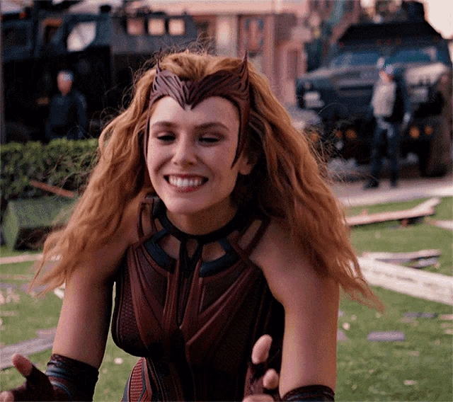 Wanda Maximoff Kissing Kids Come Here GIF