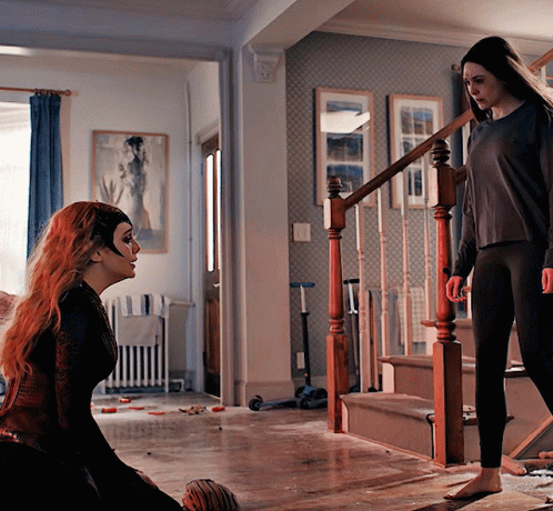 Wanda Maximoff Meeting Herself GIF