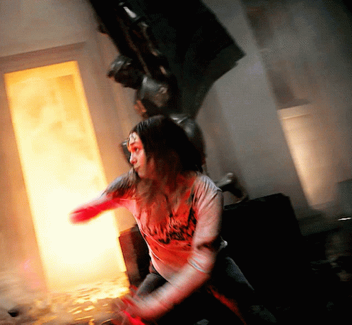 Wanda Vision Scarlet Witch Powers Multiverse Chaos Magic Attack GIF