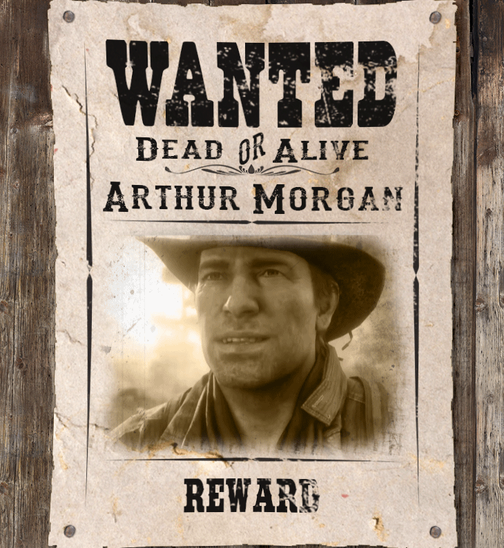 Wanted Arthur Morgan Red Dead Redemptiom 2 GIF