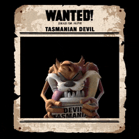 Wanted Tasmanian Devil GIF