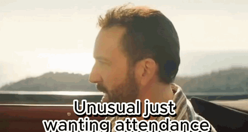 Wanting Attendance Nicolas Cage Pedro Pascal GIF