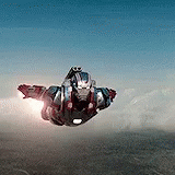 War Machine Flying In The Sky GIF