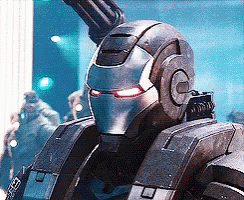 War Machine Giving Salute GIF
