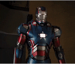 War Machine Opening His Helmet GIF