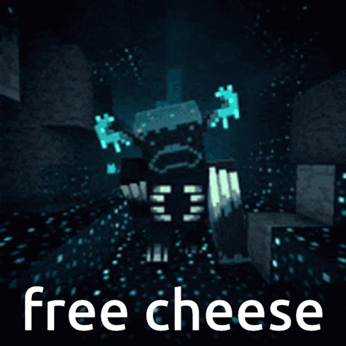 Warden Minecraft Running Free Cheese GIF