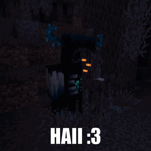 Warden Minecraft Trying To Knock Out Stone GIF