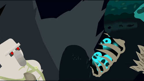 Warden Minecraft Yelling At Iron Golem GIF