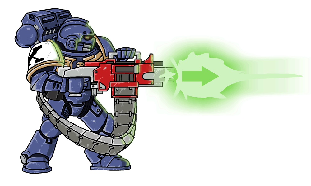 Warhammer Bill Shooting Sticker GIF