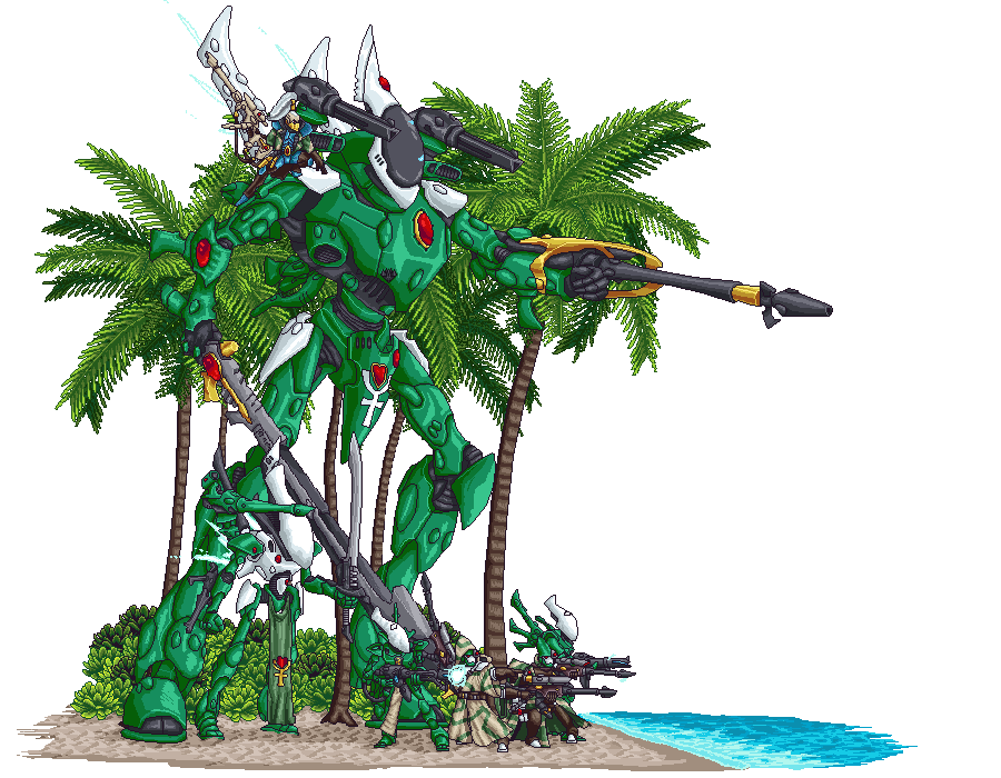 Warhammer Eldar Beach GIF