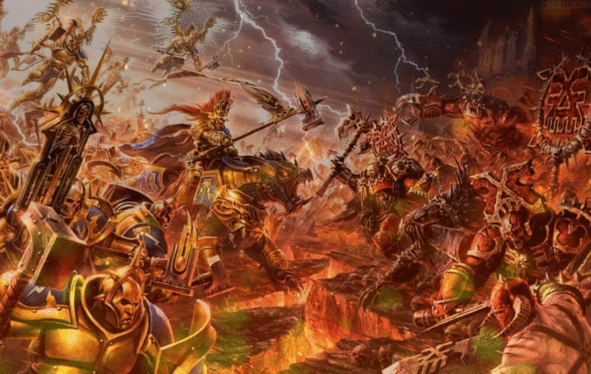 Warhammer Falling Fire Dust GIF