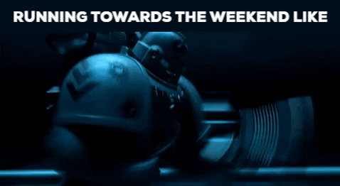 Warhammer Running Towards The Weekend Like GIF