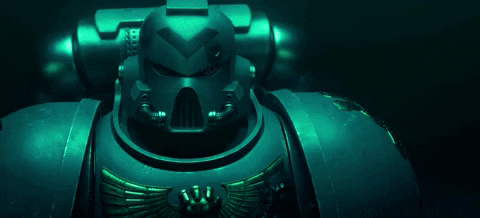Warhammer Space Marine Staring GIF