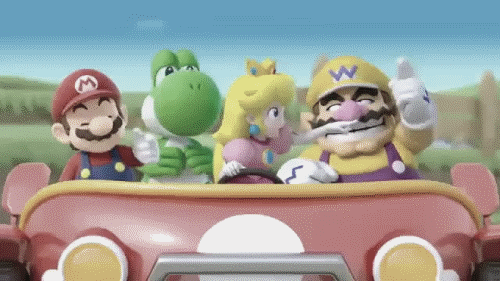 Wario Dancing In Car GIF