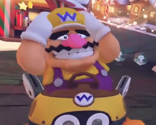 Wario Kart Riding GIF
