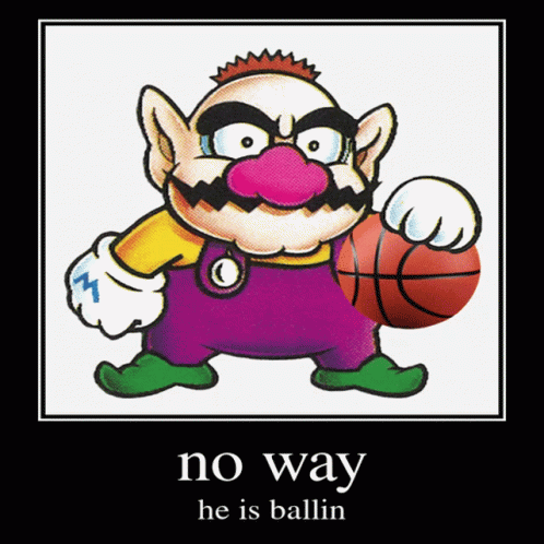 Wario Playing Basketball GIF