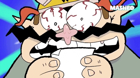 Wario Shocking Reaction GIF
