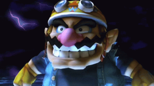 Wario Smash Bros Jaw Drop GIF