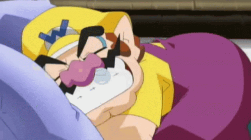 Wario Taking A Nap GIF