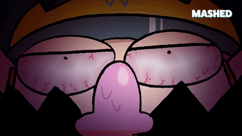 Wario Tired Red Eyes GIF