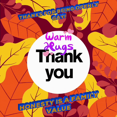 Warm Hugs Thank You Sign