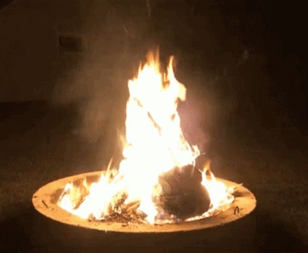 Warm Night Big Campfire GIF