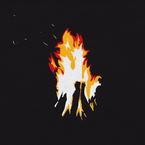 Warming Up With Bonfire GIF