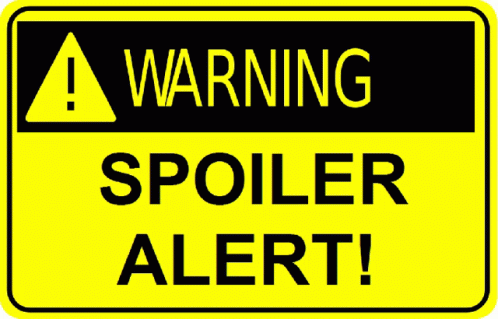Warning Spoiler Alert Signboard GIF