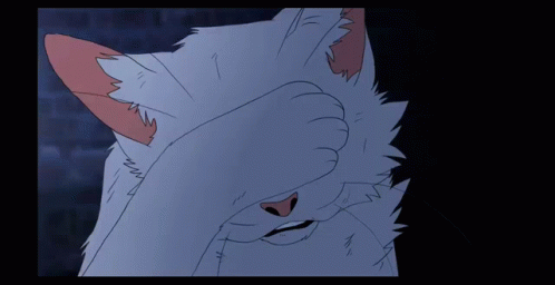 Animated White Warrior Cats GIF