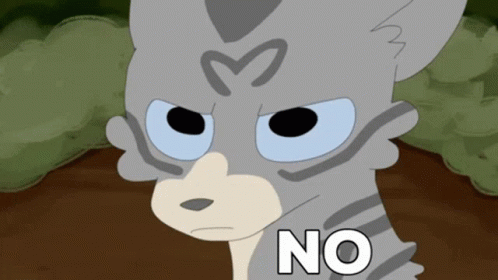 Warrior Cats Saying No GIF