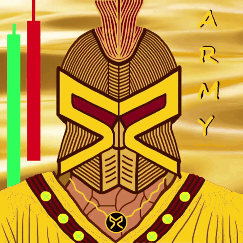 Warrior Drawing With Army Text