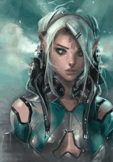 Warrior Moon Elf GIF