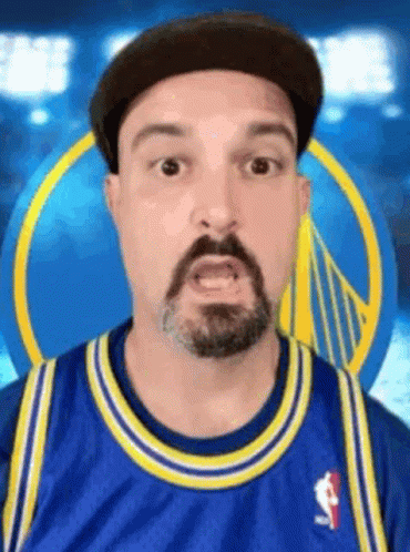 Lets Go Warriors Excited Male Fan Clapping GIF