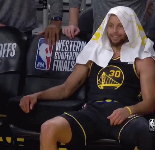 Golden State Warriors Stephen Curry Resting GIF