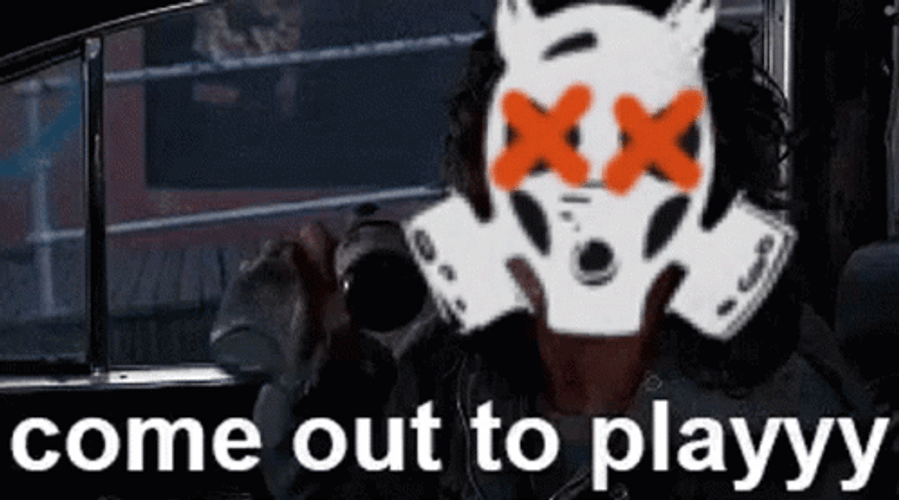 Warriors Come Out And Play Gas Mask Meme GIF