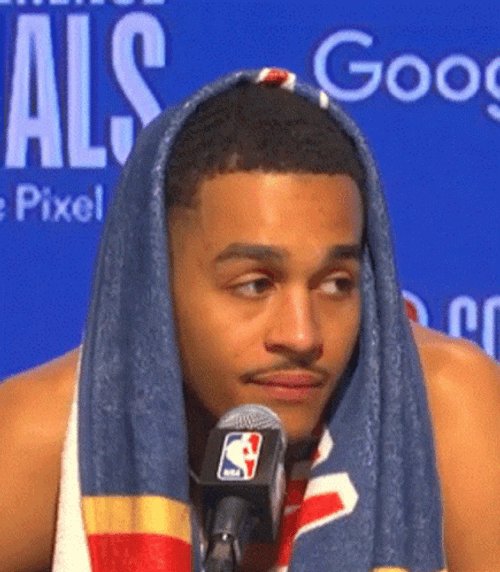 Warriors Confused Jordan Poole Looking Around GIF
