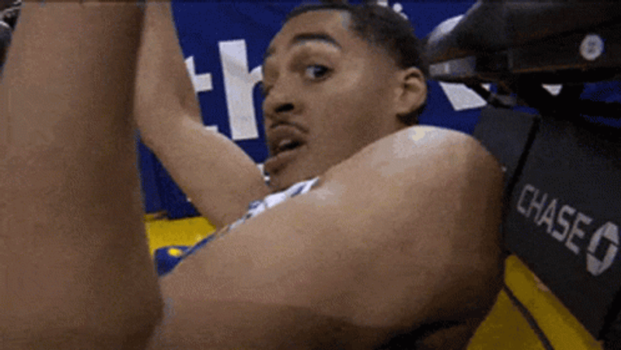Warriors Player Jordan Poole Wide Eyes GIF