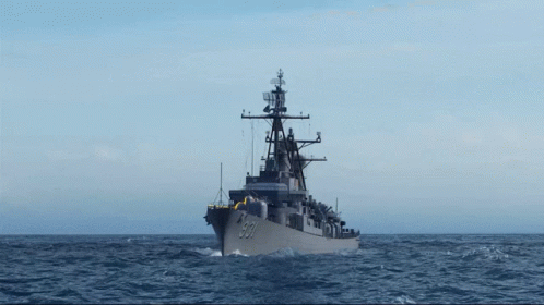 Warship Near Miss GIF