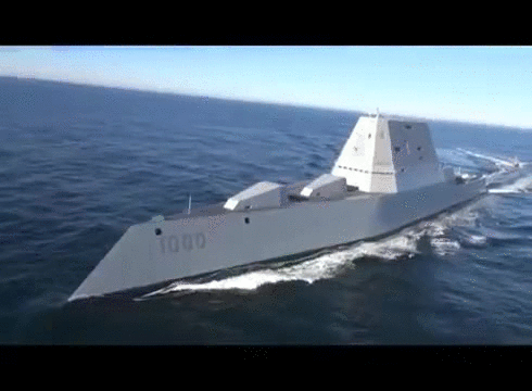 Warship Uss Zumwalt GIF