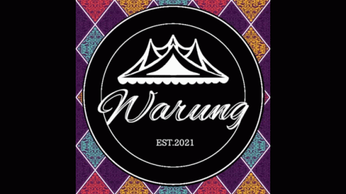 Warung Logo Colorful Background