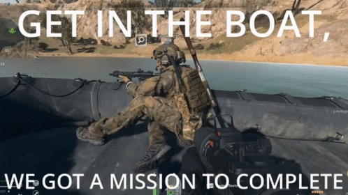 Warzone Get In The Boat GIF