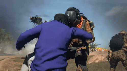 Warzone Over The Shoulder Carry GIF