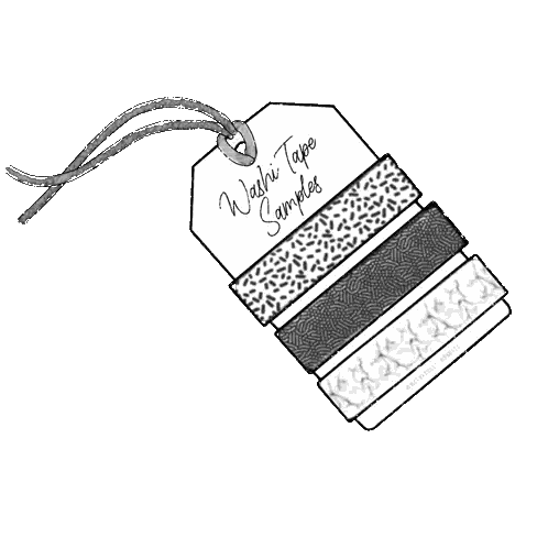 Washi Tape Sampler Tag
