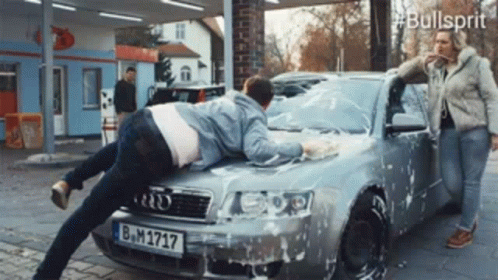 Washing Audi Car GIF