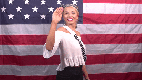 Washington Beauty Queen Wave GIF