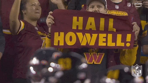 Washington Commanders Banner Hail Howell GIF
